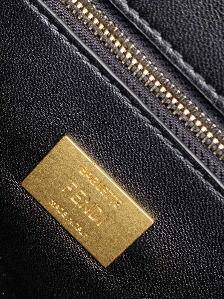 The Fendi classic Baguette bag (embossed with the FF logo) is the brand's iconic retro underarm bag.