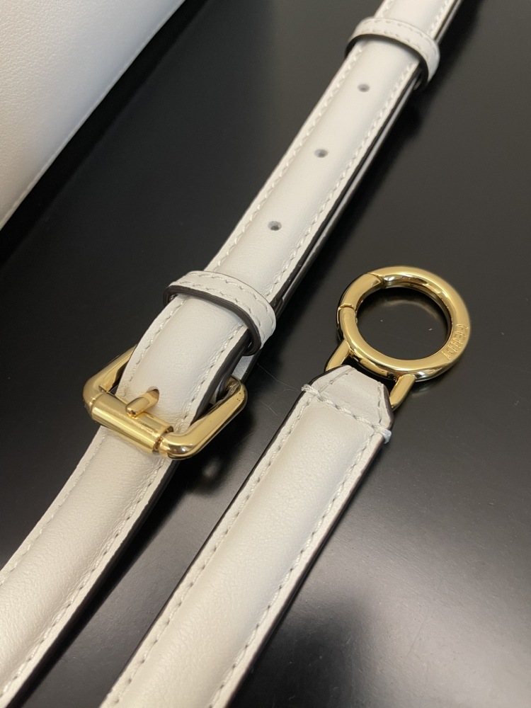 The Fendi Peekaboo mini handbag (off-white) is the brand's iconic "little monster" bag.