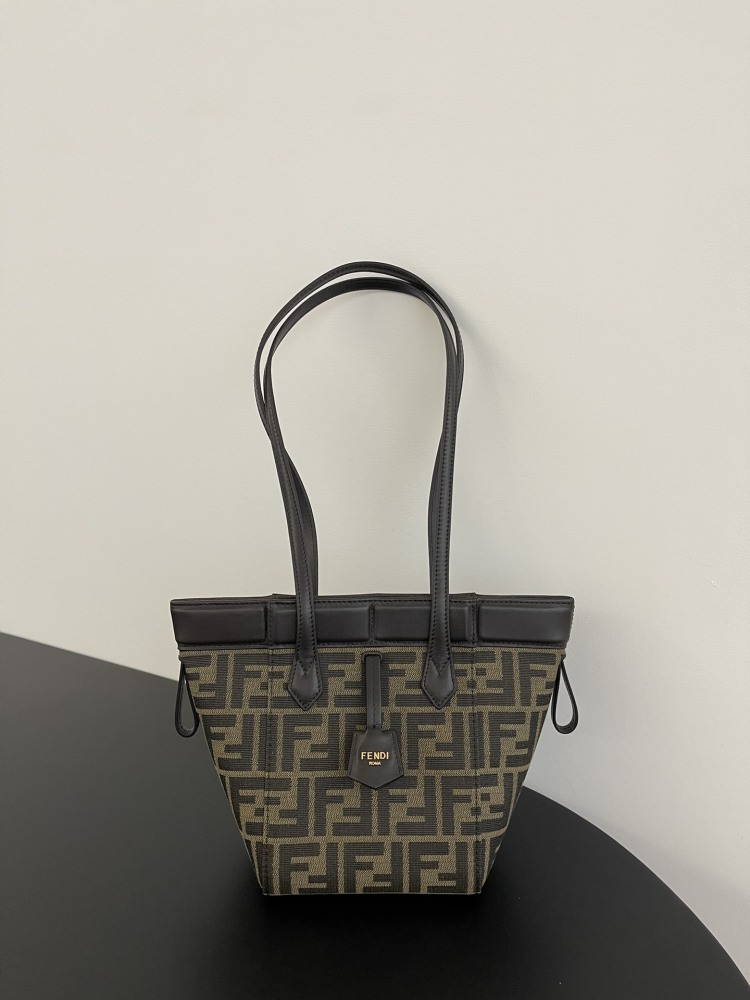 The Fendi Roll mini tote bag (FF monogram version) is a super popular "mini bucket" commuter bag from the brand in recent years.