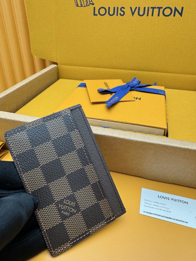 The Louis Vuitton Damier Ebene Card Holder (Model N61722) is one of the brand's classic entry-level leather goods.