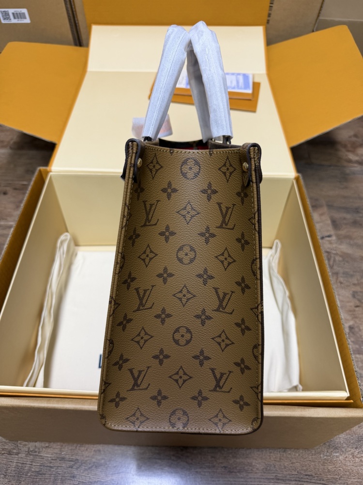 The Louis Vuitton OnTheGo PM small tote bag, crafted from the classic Monogram Giant canvas.