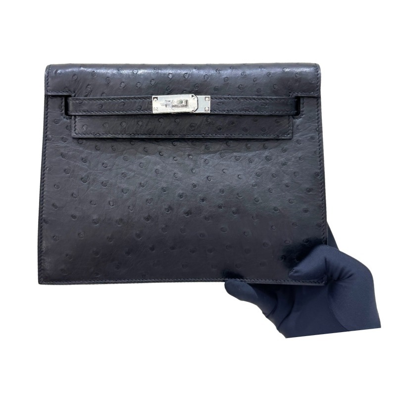 The Hermès Kelly Danse handbag in ostrich leather—featuring a classic black finish paired with gold hardware—stands as a versatile standout within the brand's lineup, offering a perfect blend of practicality and collectible value.