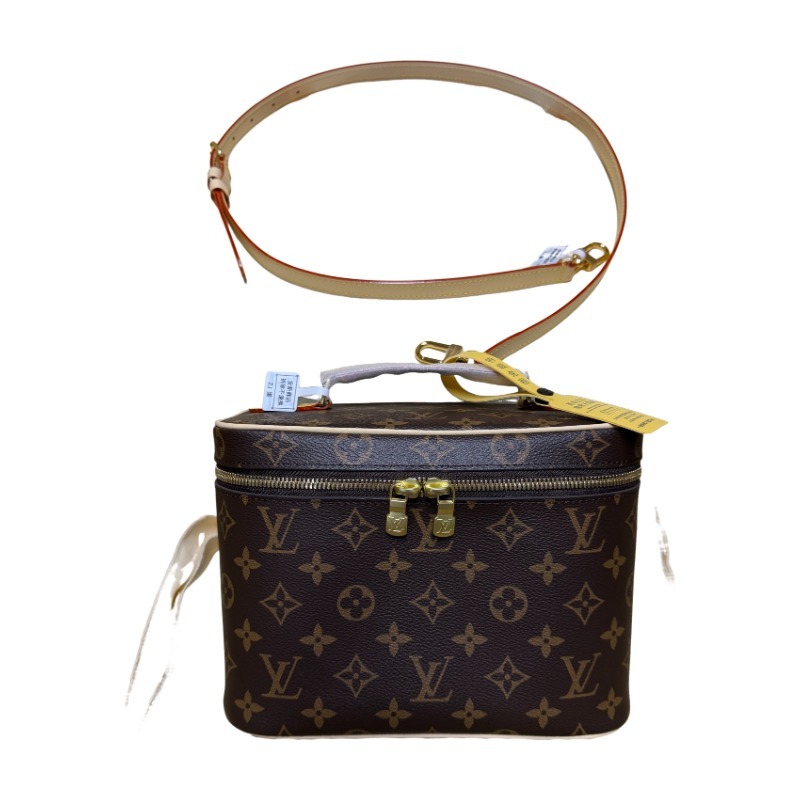 Louis Vuitton Nice BB Small Vanity Case / Handbag, crafted in the brand's classic Monogram canvas.