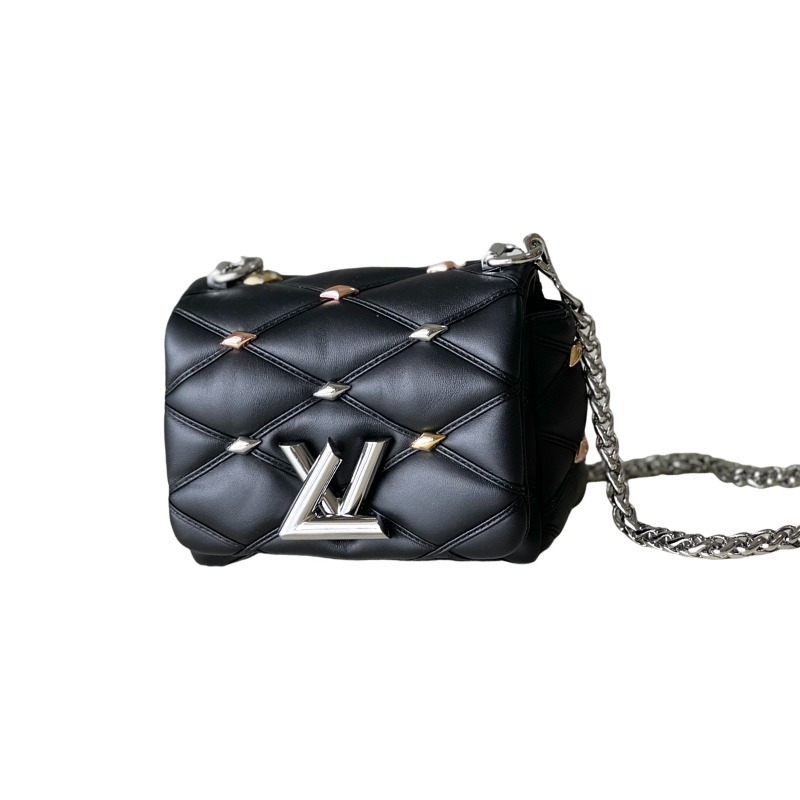 The LV GO-14 (Twist) series Malletage with diamond quilting and studs.