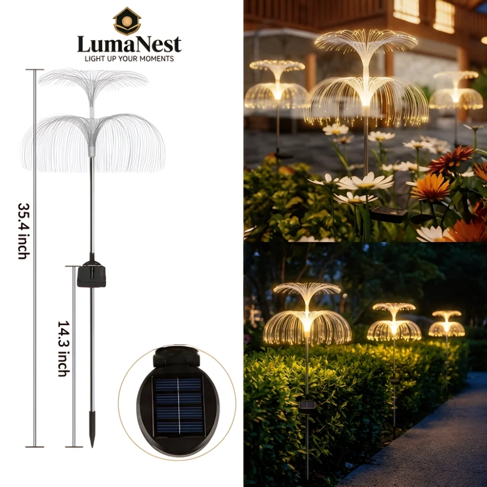 Solar Firefly Garden Lights – Swaying LED Outdoor Lights for Patio, Yard & Landscape Decor