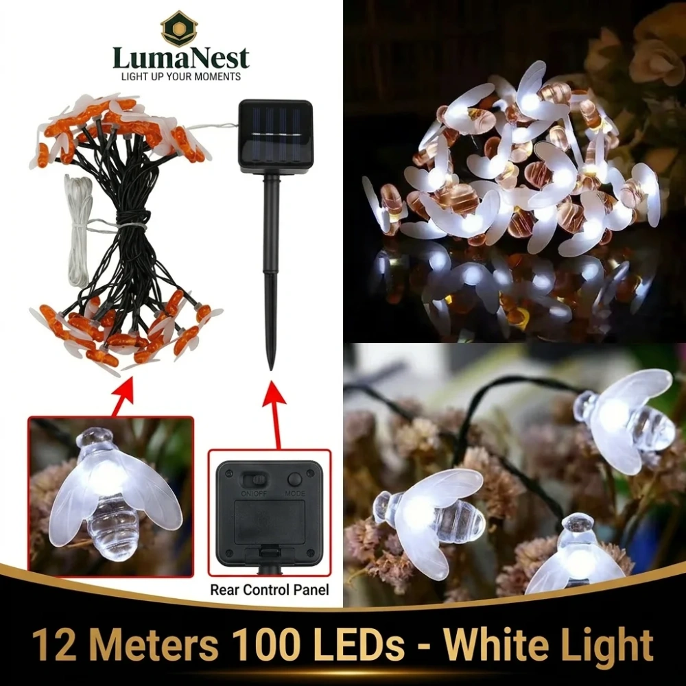 Solar Camping String Lights – Waterproof Outdoor LED Decorative Lights for Patio & Backyard