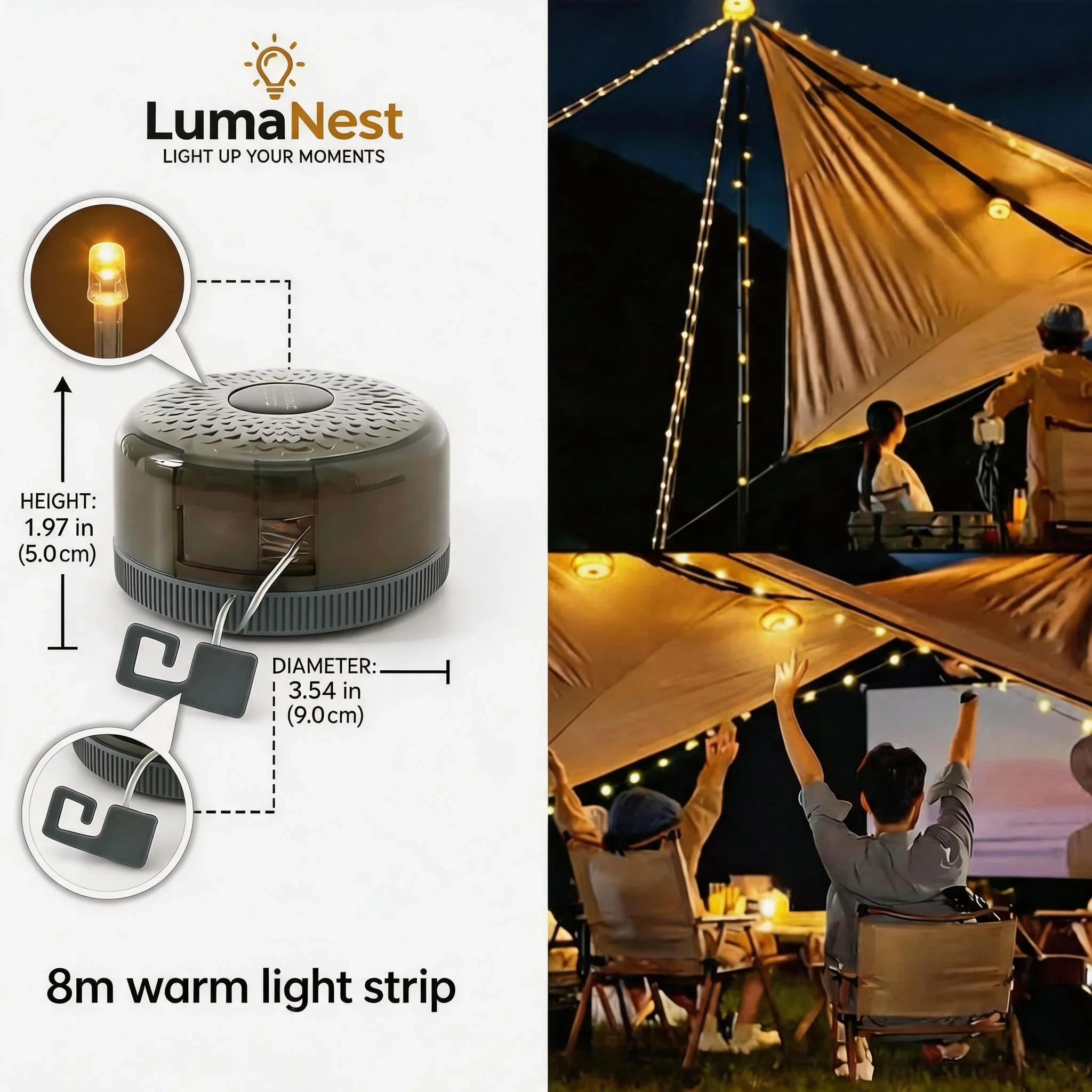 Firefly Solar Garden Lights – Swaying Waterproof Outdoor Lights for Backyard, Patio & Pathway