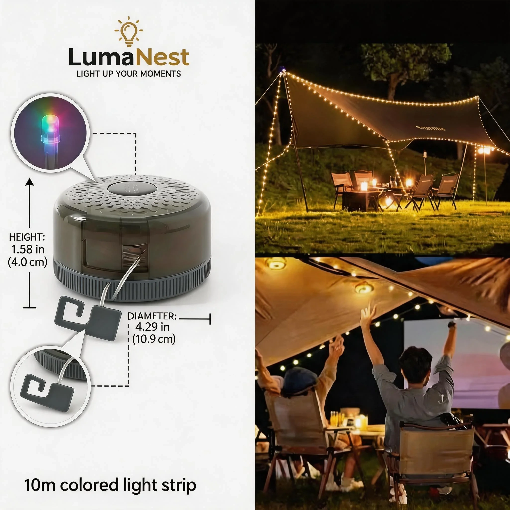 Firefly Solar Garden Lights – Swaying Waterproof Outdoor Lights for Backyard, Patio & Pathway