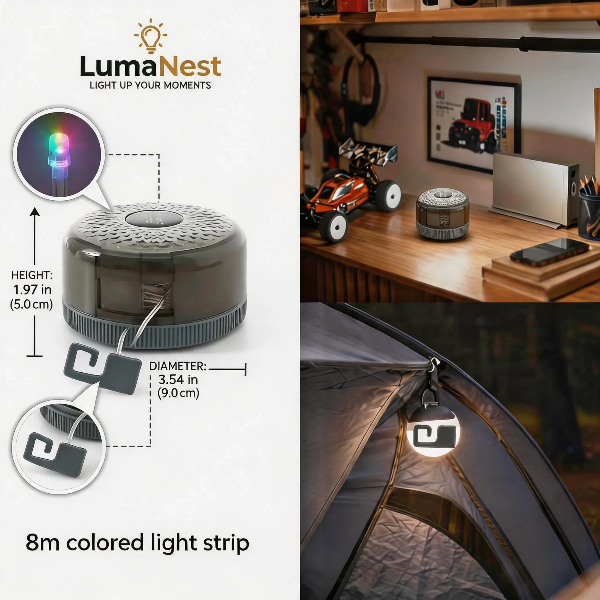 Firefly Solar Garden Lights – Swaying Waterproof Outdoor Lights for Backyard, Patio & Pathway