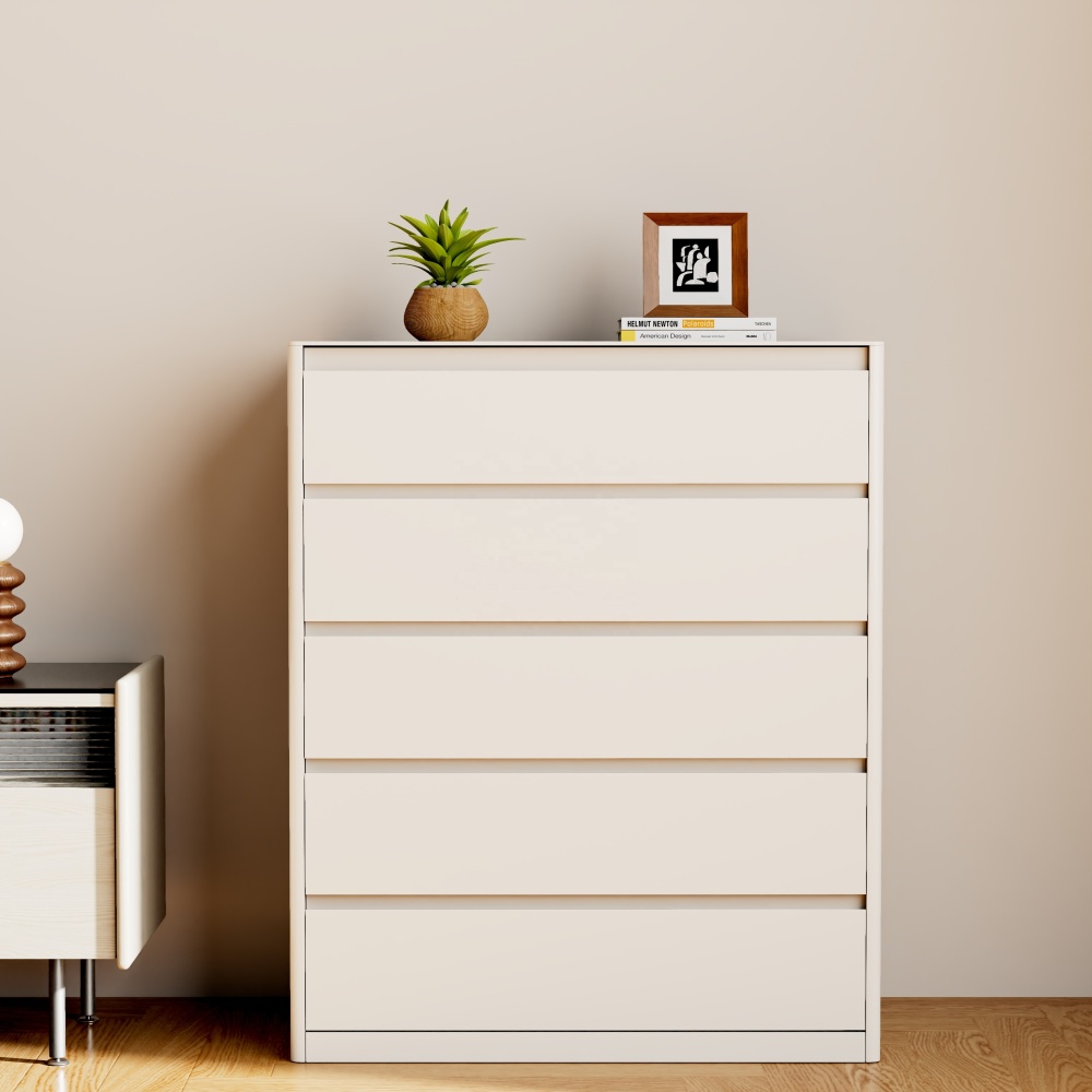 Dresser for Bedroom with 5 Storage Drawers,Modern Storage Cabinet Organizer with 4 Drawers for Living Room, Entryway,Hallway