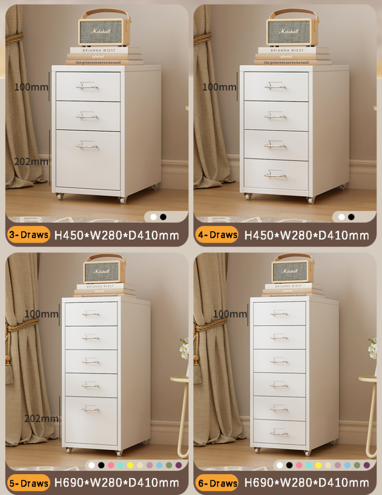 Modern Durable Metal Dresser Kids Bedroom Chest 5 Drawers Tall Storage Tower Clothing Organizer Closet Playroom Living Room