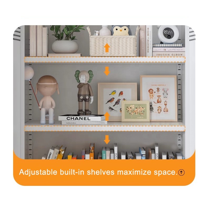 TV Stand for 45-49 Inch TVs Small Entertainment Center Storage Cabinet Modern Steel TV Stand for Living Room Hotel School