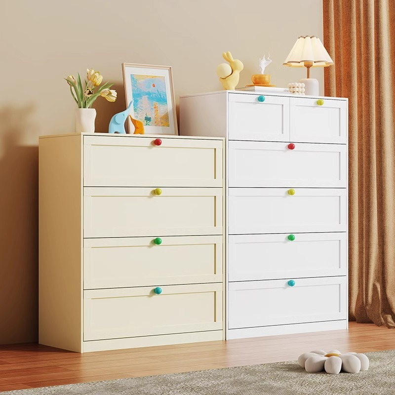 5-Drawer Modern Metal Dresser Adjustable Multi-Purpose Storage for Bedroom Living Room & Hallway