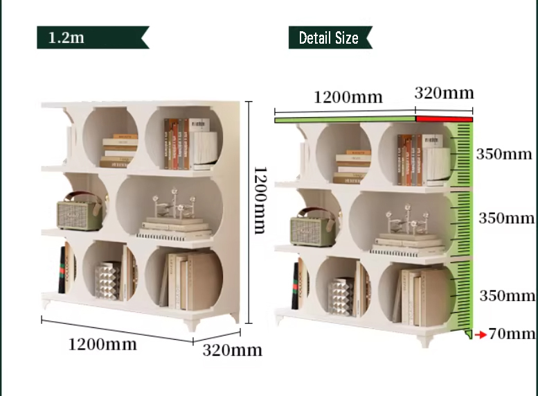 Modern Metal 3-Tier Open Shelf Bookcase-Space-Saving Storage for Home Office & Dining Living Room Bedroom Shelving Unit