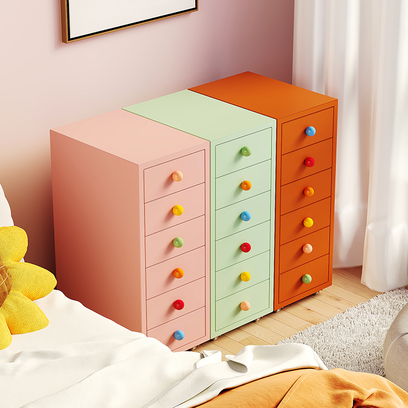 Modern Metal Dresser with 6 Drawers Tall Storage Cabinet for Bedroom Living Room Kids Dressers Chest Drawers Customizable Color