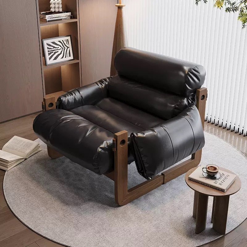 Traditional Style Wood Sofa Factory Supplier Wholesale Cheap Living Room Garden Chairs Salon Chair Recliner Sofa