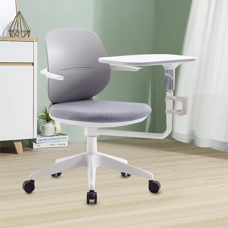 Ergonomic Contemporary Home Office Chair Comfortable High Back Computer Chair Lumbar Support Swivel Desk Chair Table Made PP