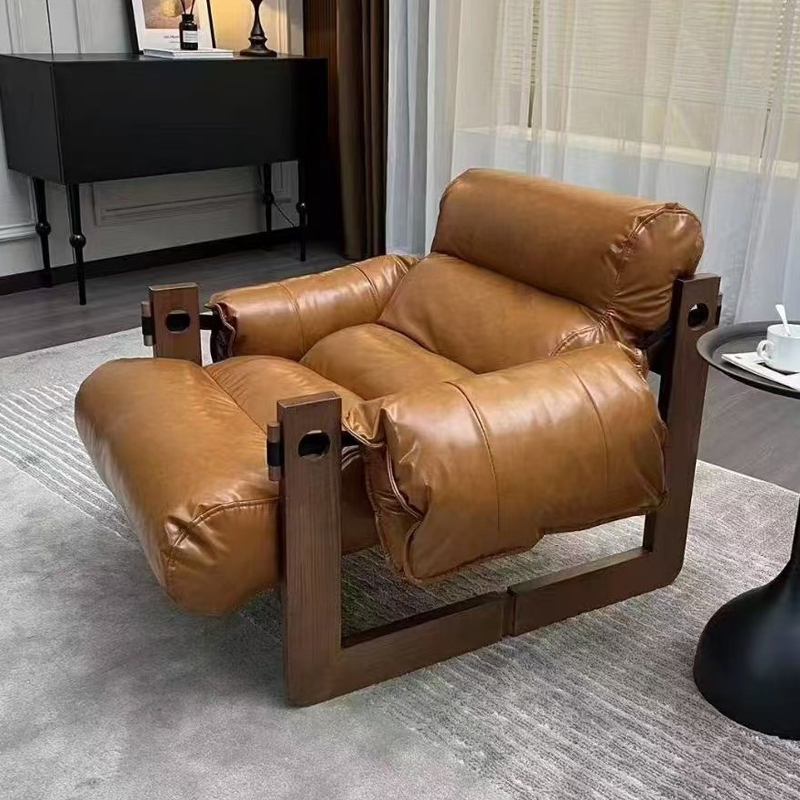 Traditional Style Wood Sofa Factory Supplier Wholesale Cheap Living Room Garden Chairs Salon Chair Recliner Sofa