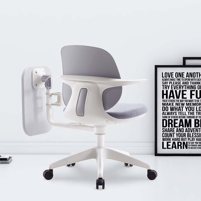 Ergonomic Contemporary Home Office Chair Comfortable High Back Computer Chair Lumbar Support Swivel Desk Chair Table Made PP