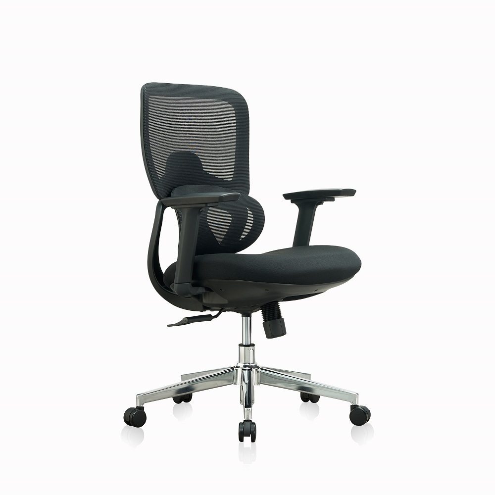 Ergonomic Modern Full Mesh Swivel Office Chair Adjustable Lumbar Support Memory Foam Adjustable Armrests Gliding Plastic
