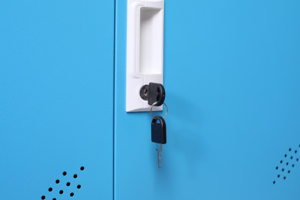 6-Door Steel Iron Wardrobe Gym School Student Employee Closet Clothes Storage Cabinet Metal Changing Room Locker for Offices
