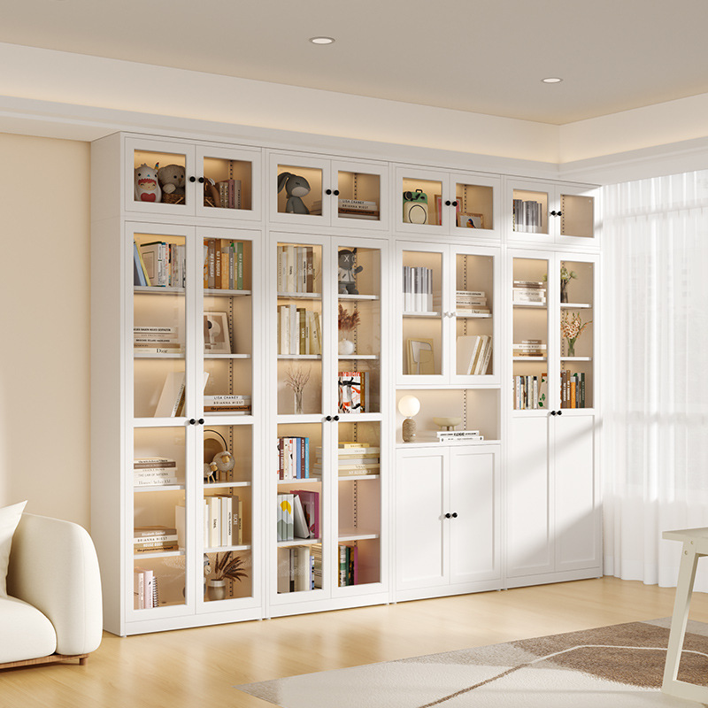 Modern 6-Tier Bookshelf Multifunctional Freestanding Bookcase for Home Office & Living Room Decorative Storage Shelving