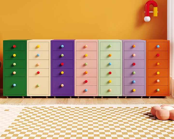 5-Drawers Modern Dresser Storage Cabinet-Metal Chest with Customizable Color for Bedroom Living Room Bathroom & Laundry Use