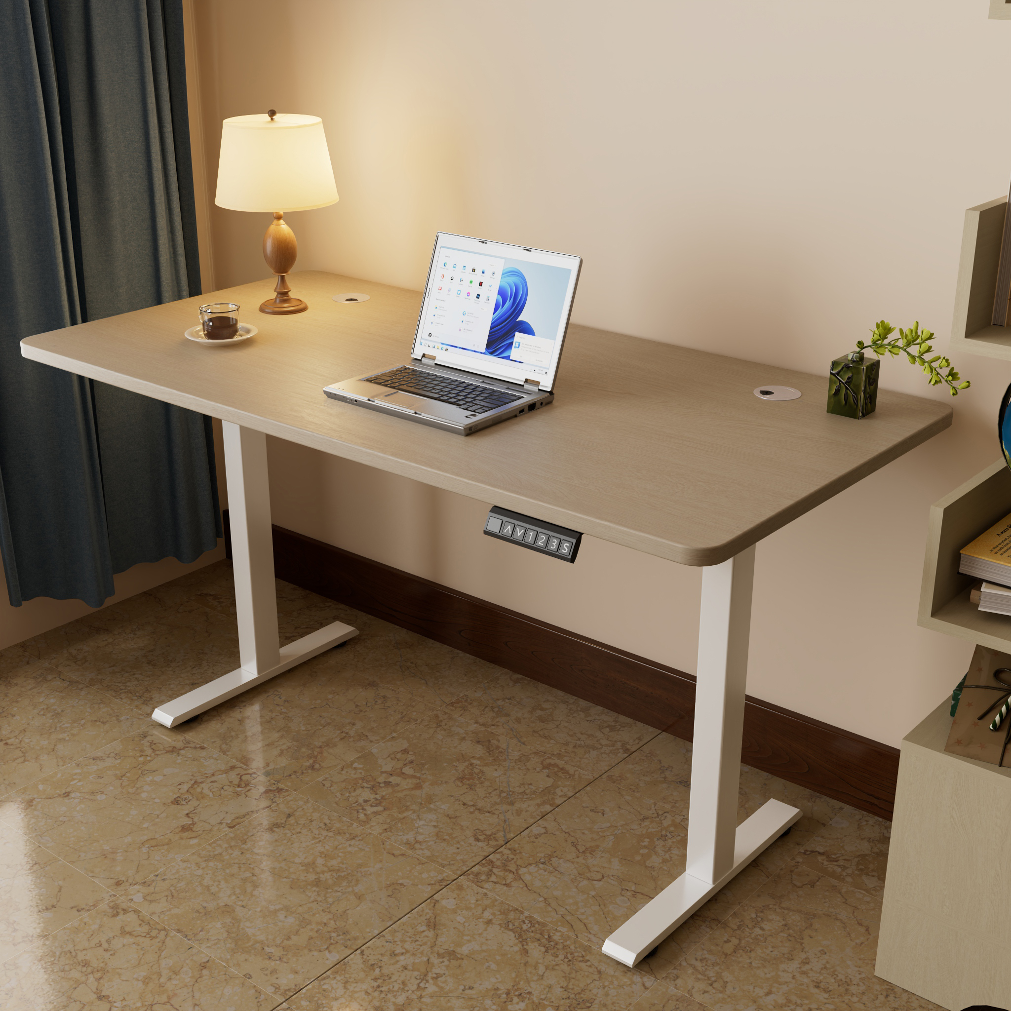 Modern Design Electric Height Adjustable 1200/1400mm Sports & Gaming Computer Desks for Office Use