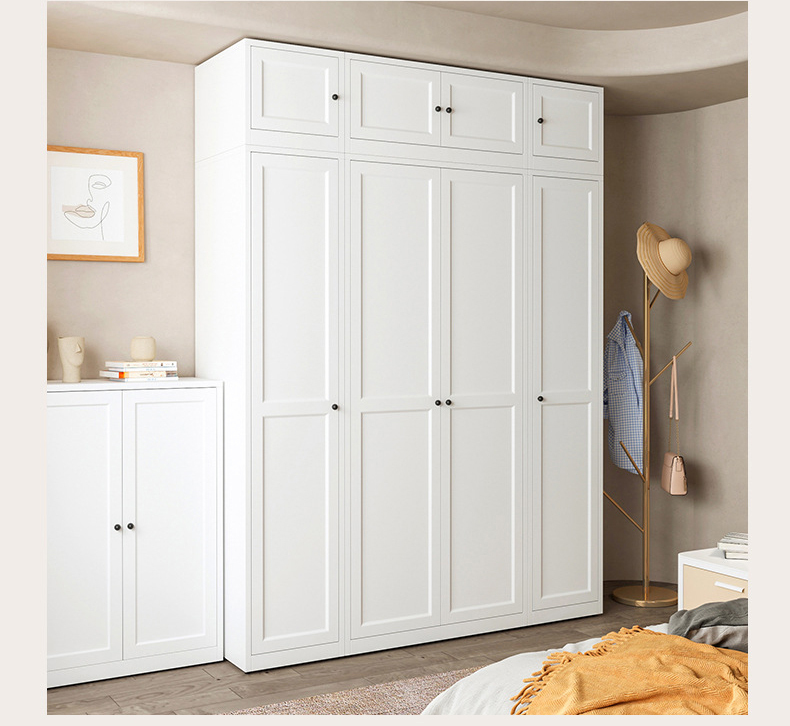 Modern Steel Wardrobe Cabinet for Living Room and Bedroom Custom Closet Organizer with Storage Durable Design