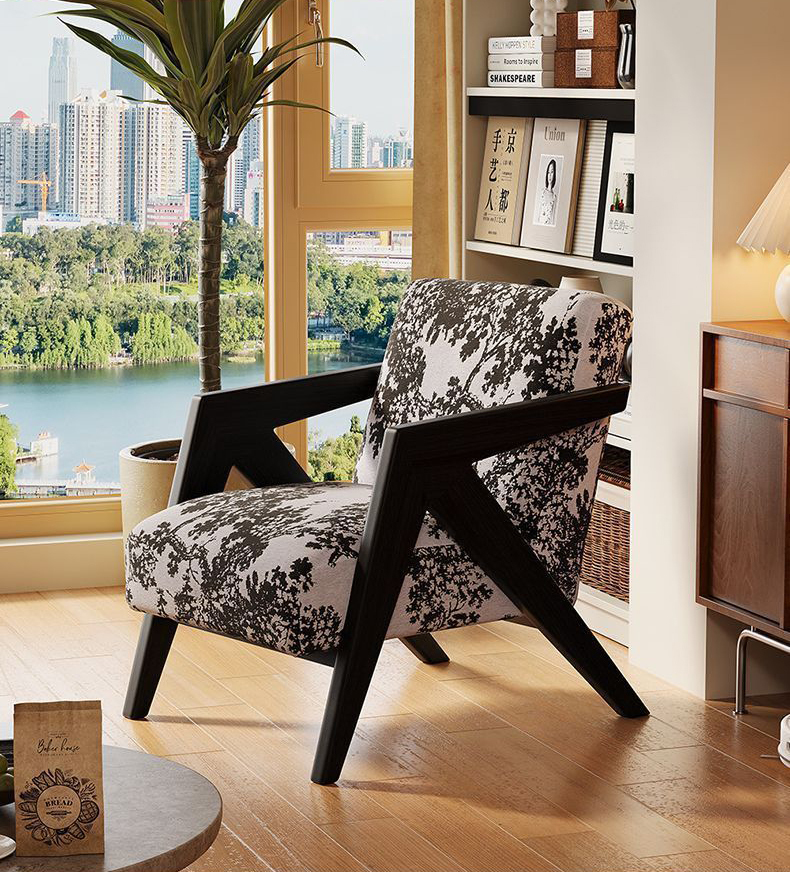 Light Luxury Modern Minimalist Home Accent Chair Foldable Nordic Hotel Lounge for Living Room Balcony Armchair