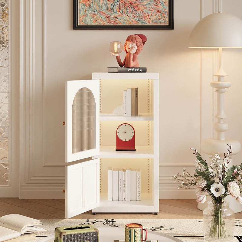 Hallyway Free Standing Modern Sideboard Buffet Storage Cabinet Glass Doors for Dining Bedroom Hotel for Living Room Entryway
