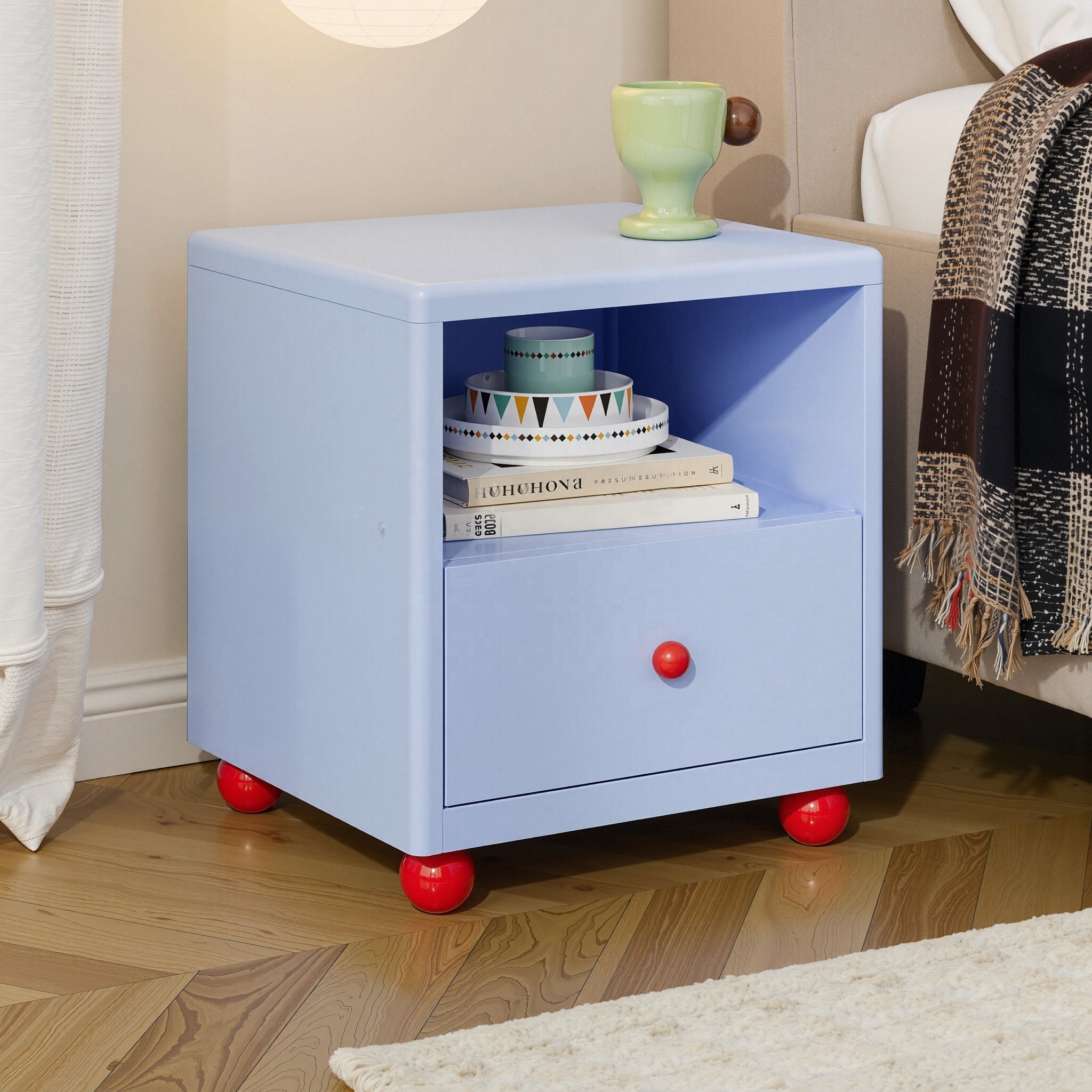 Nightstand,Small 1 Drawer Dresser End Table Bedside Furniture,Bedside Table with Drawers for Bedroom,Closet,Entryway,Dorm
