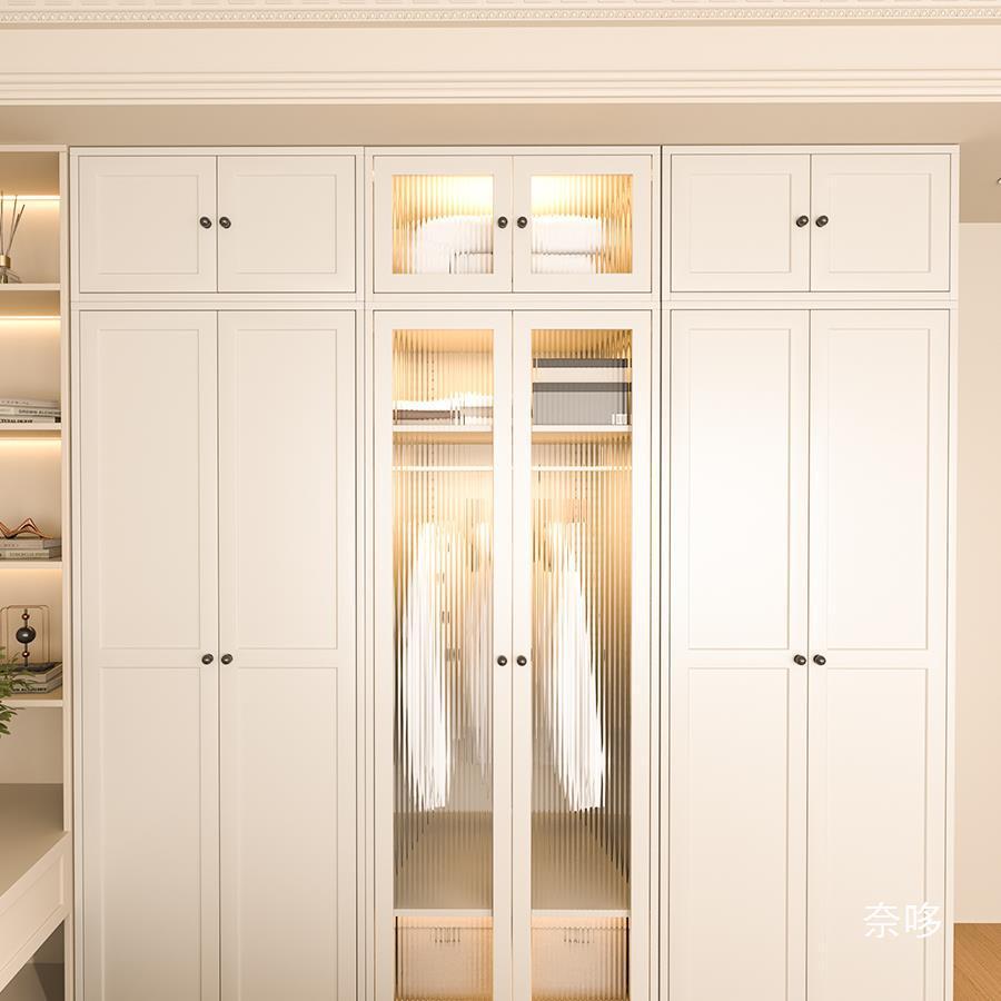 Modern Design Steel Locker Closet Factory Direct Adjustable Metal Wardrobe for Bedroom & Living Room Closes Storage Cabinet