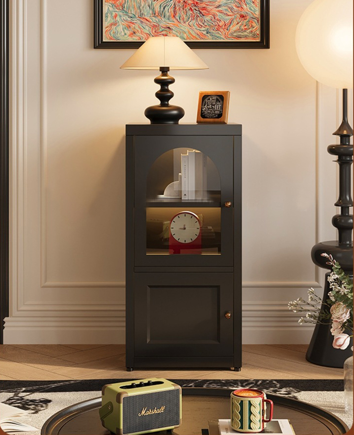 Hallyway Free Standing Modern Sideboard Buffet Storage Cabinet Glass Doors for Dining Bedroom Hotel for Living Room Entryway