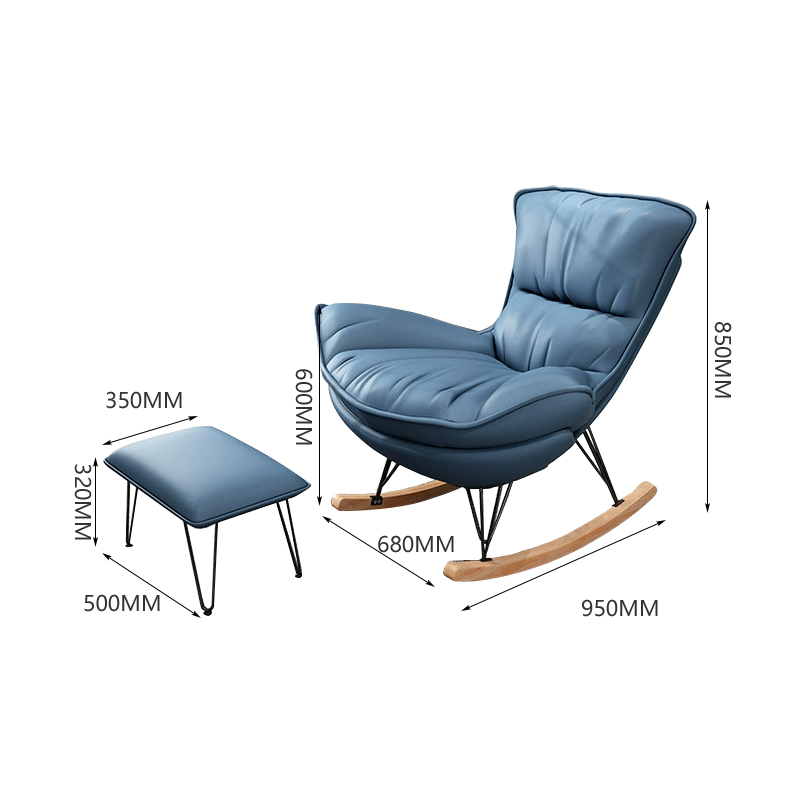 Hot Selling Modern Lazy Chair Large Recliner for Light Luxury Balcony Living Room Home Leisure Lounge Rocking Chair