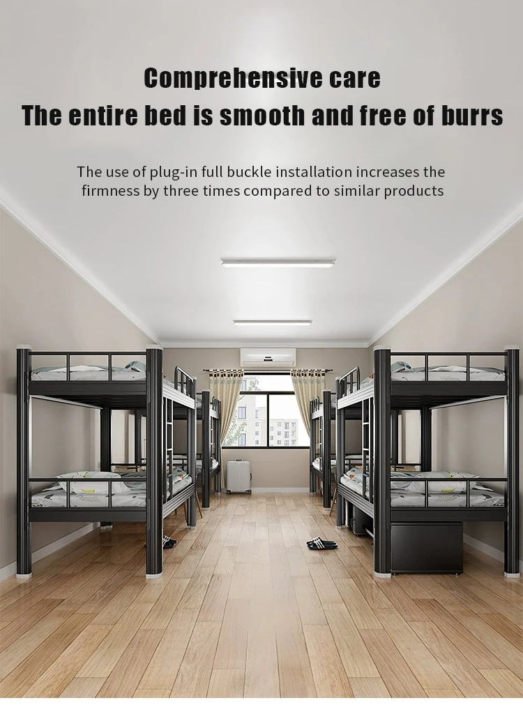 Heavy-Duty Metal Single Bed Frame Minimalist Black Bedroom Furniture No Box Spring Needed Mattress Foundation for Home Use