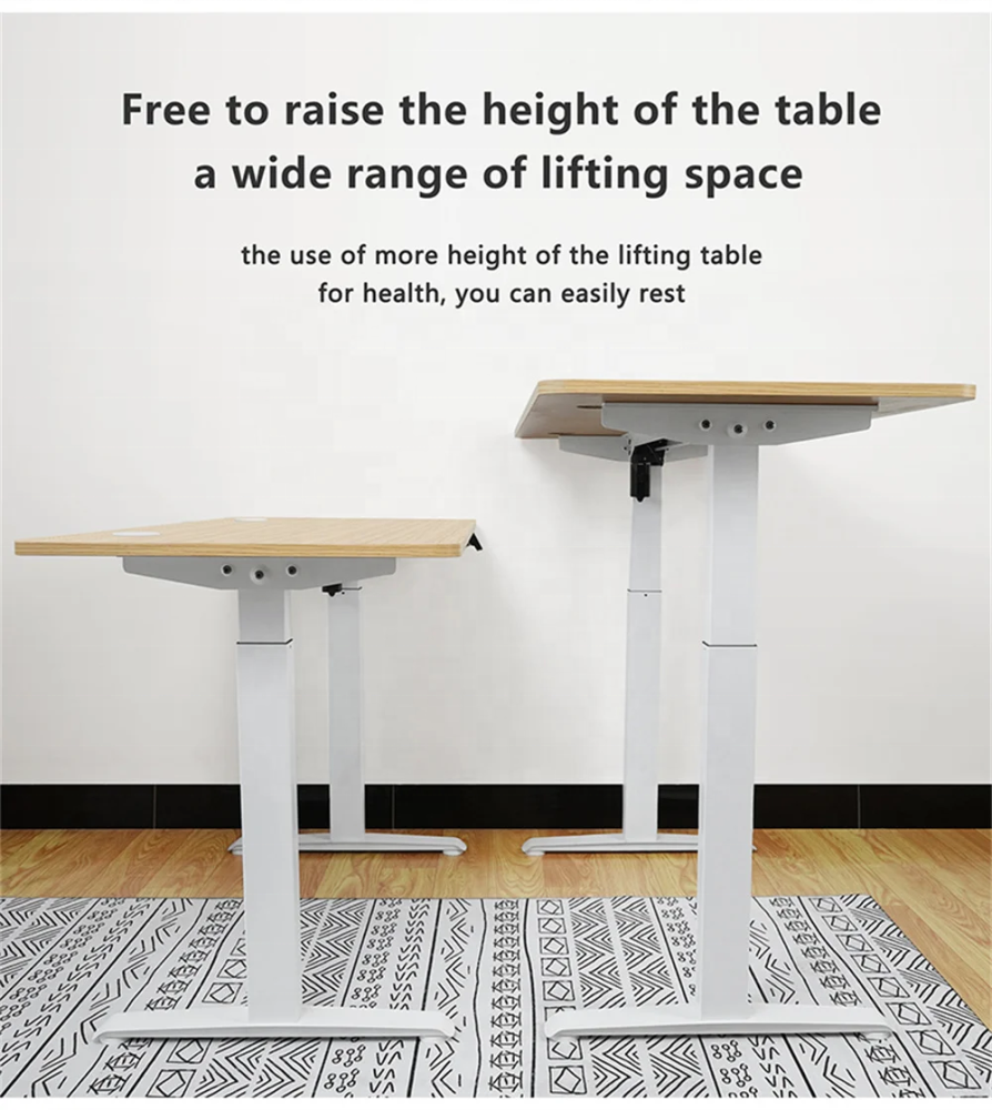 Electric Dual Motor Modern Height Adjustable Standing Desk Eco-Friendly Automatic Computer Desk for Home Office