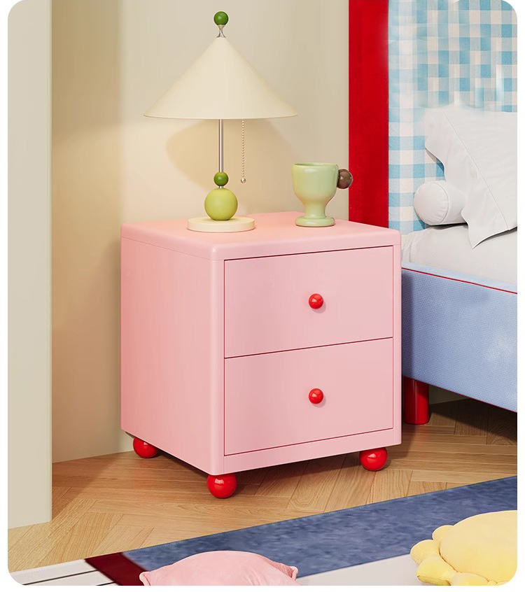 Modern Green Metal Nightstand with 2 Drawers Small Bedroom Dresser for Kids Dorm Living Room & Dining Use