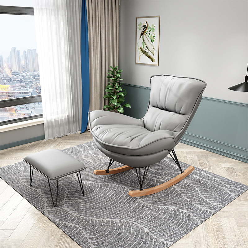 Hot Selling Modern Lazy Chair Large Recliner for Light Luxury Balcony Living Room Home Leisure Lounge Rocking Chair