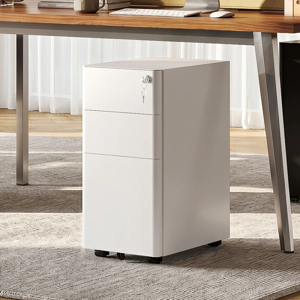 3 Drawer File Cabinet, Printer Cabinet, Home Office Filing Cabinets, Fully Assembled Except Casters,Legal/Letter Size