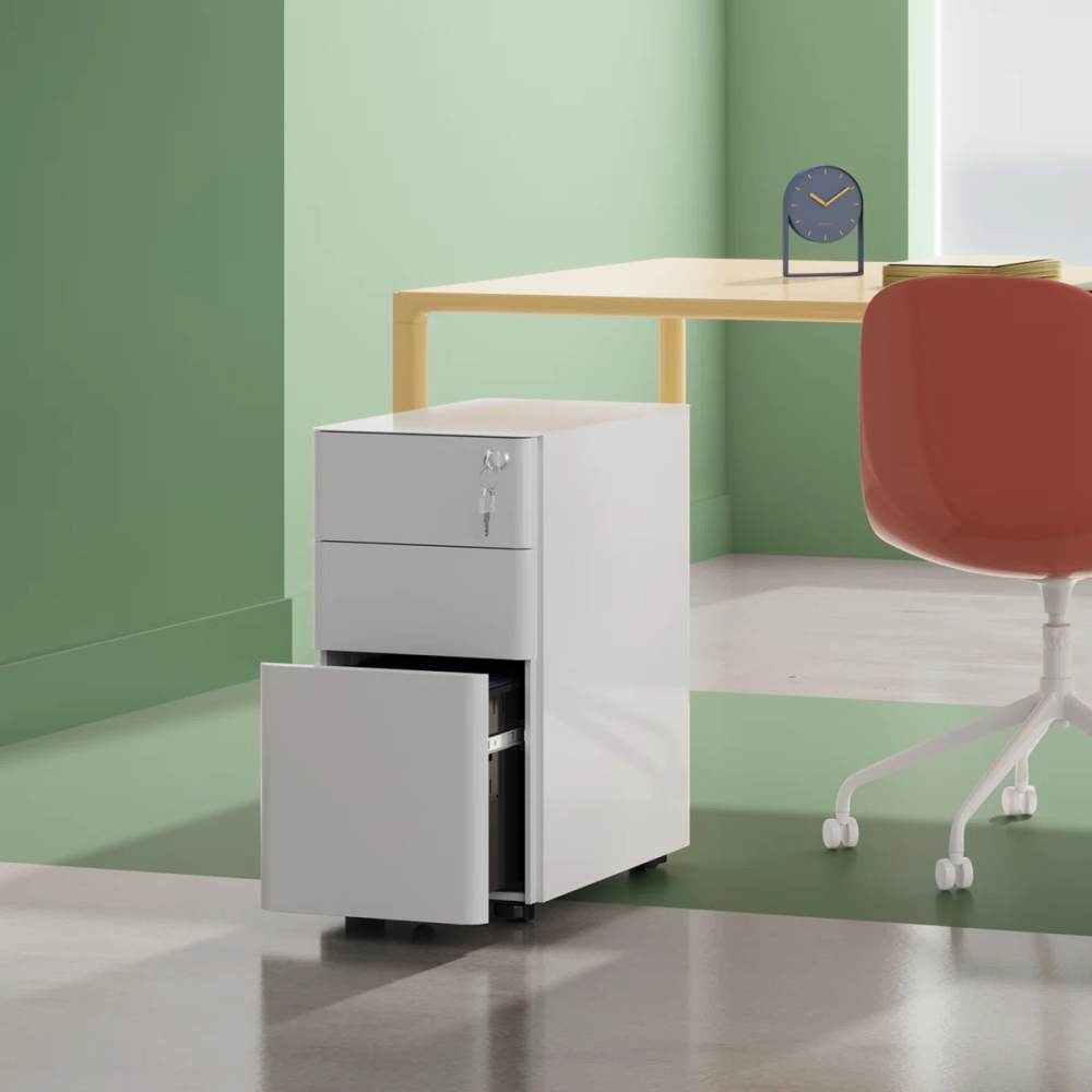 3 Drawer File Cabinet, Printer Cabinet, Home Office Filing Cabinets, Fully Assembled Except Casters,Legal/Letter Size