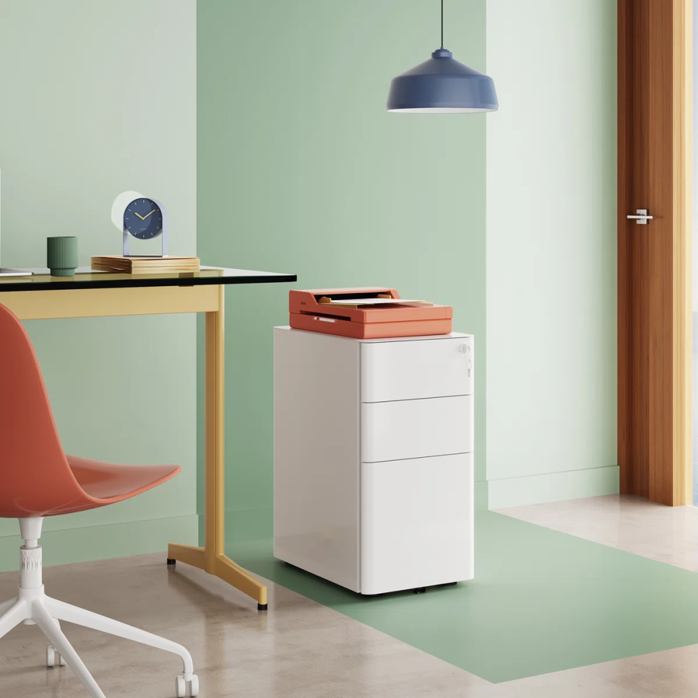 3 Drawer File Cabinet, Printer Cabinet, Home Office Filing Cabinets, Fully Assembled Except Casters,Legal/Letter Size