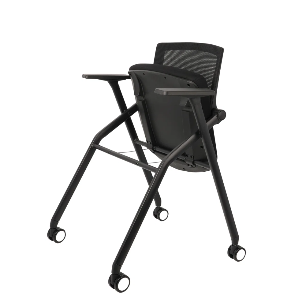 Ergonomic Foldable Conference Chair with Breathable Mesh Back