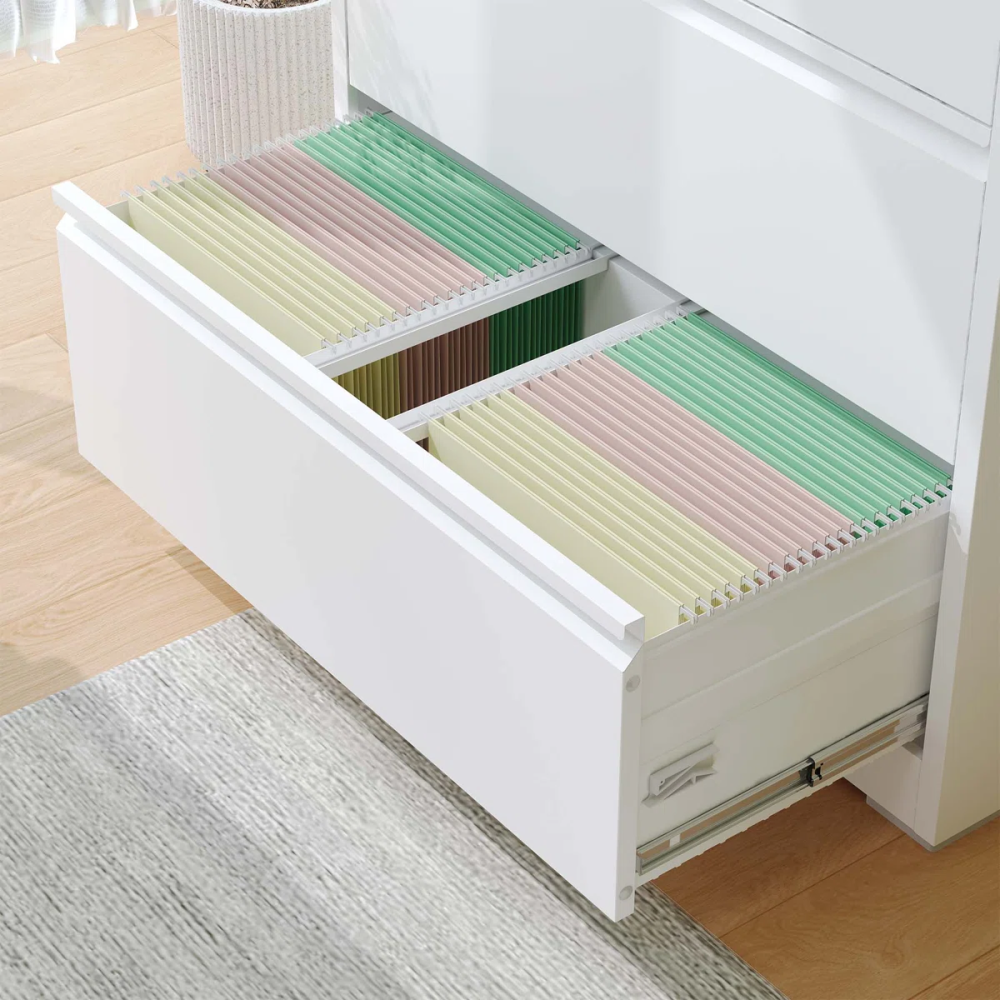 2 Drawer Lateral File Cabinet with Lock, Metal Filing Cabinets for Home Office Storage, Letter/Legal/A4,Assembly Required