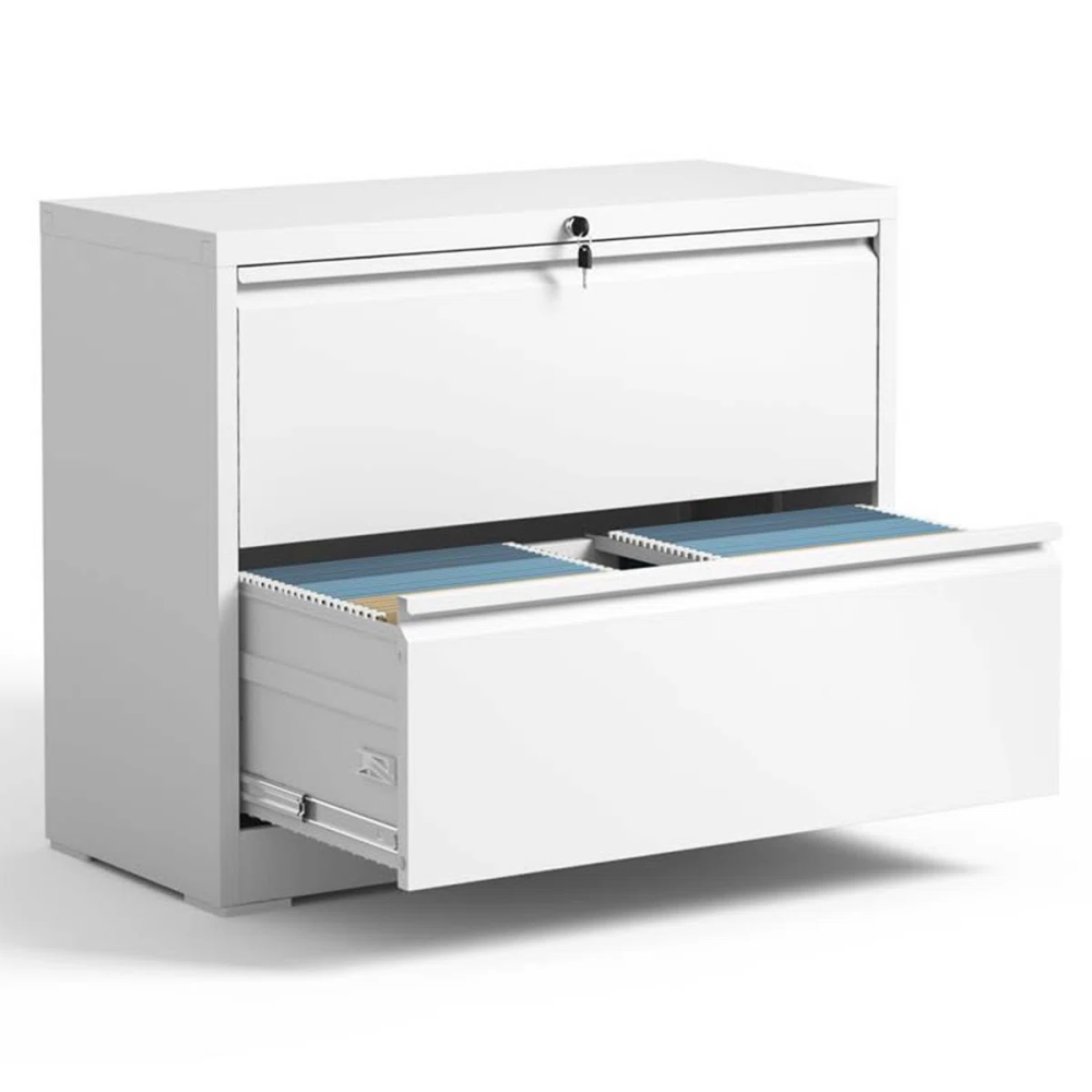 2 Drawer Lateral File Cabinet with Lock, Metal Filing Cabinets for Home Office Storage, Letter/Legal/A4,Assembly Required