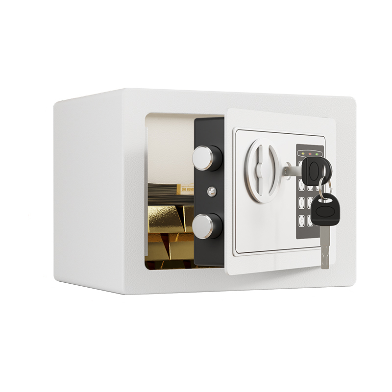 Home Security Safe Box Steel Money Safe with Sensor Light Fireproof Digital Keypad & Key/Pass Code Lock Money Bag Included