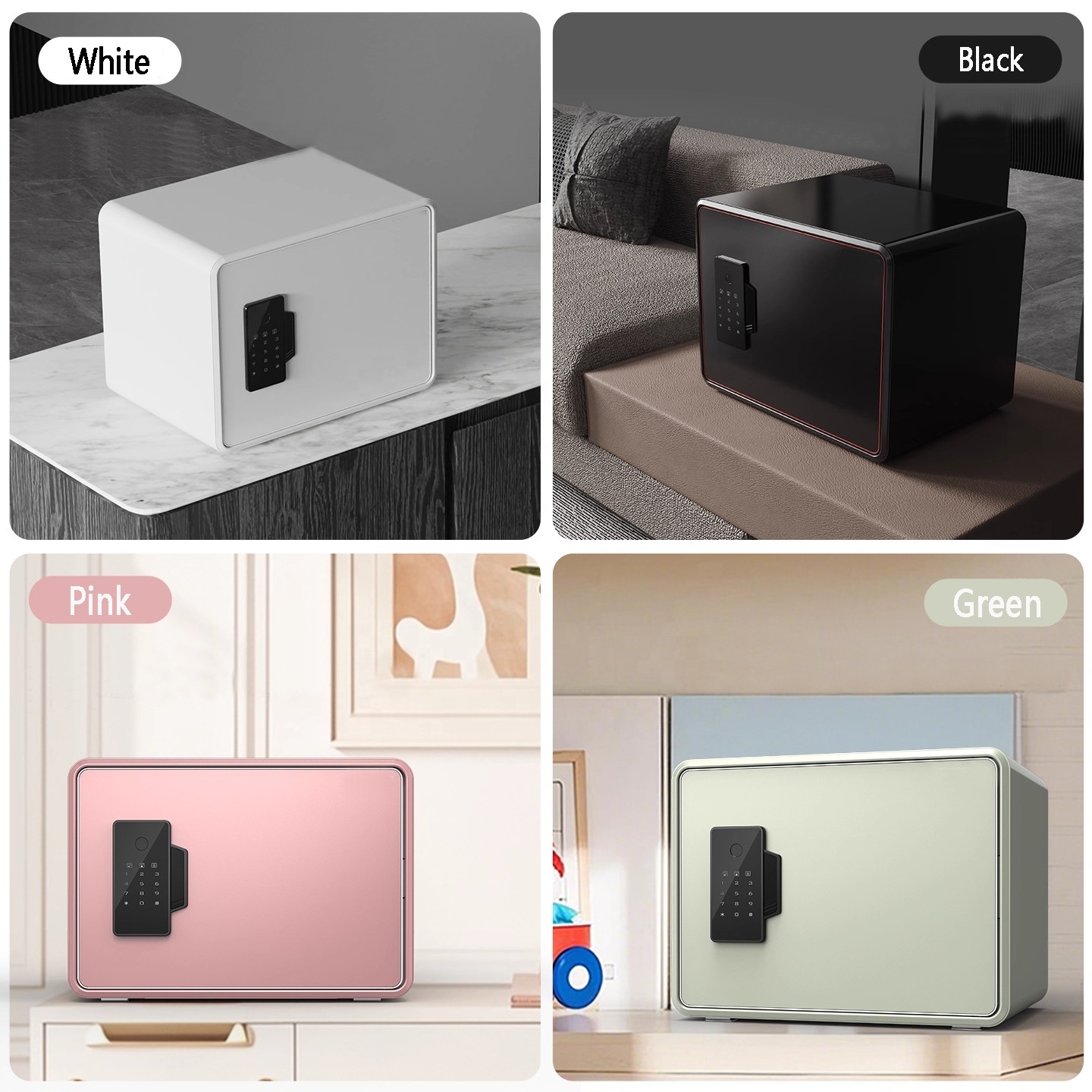 Digital Solid Steel Home Safe Box WiFi Key Small Personal Security Jewelry Anti-Theft Money Box for Dorm Use Fireproof