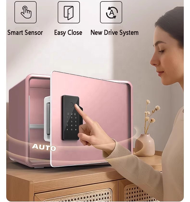 Digital Solid Steel Home Safe Box WiFi Key Small Personal Security Jewelry Anti-Theft Money Box for Dorm Use Fireproof