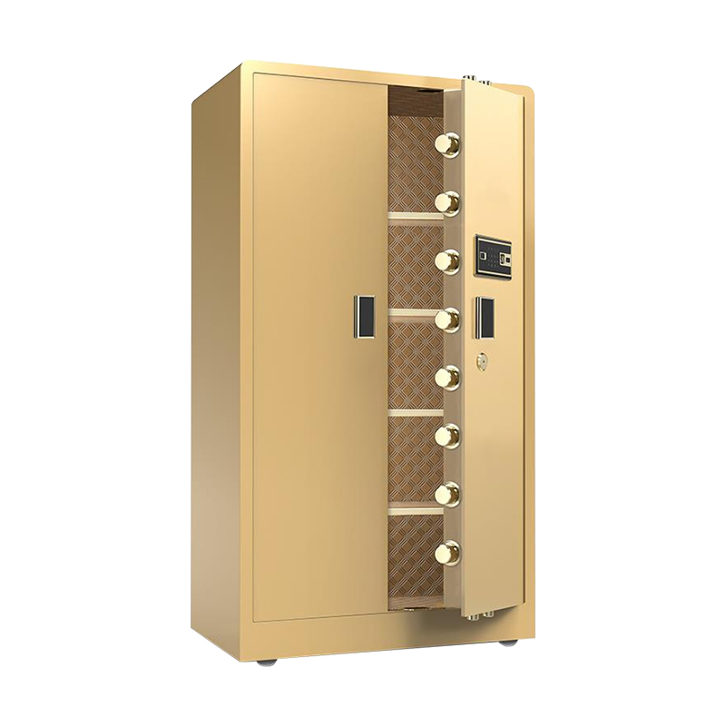 180 cm Luxury Gold Safe Box Tall Big Size Fingerprint Lock Money Vault for Hotel & Home Use Reselling Hotel Safe Storage