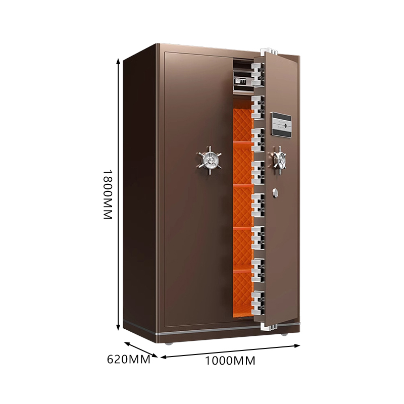Custom 1.8m Large Size Smart Safe Money Jewelry Box Thickened Metal with Modern Remote Control Wifi for Home or Hotel Storage